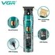 Триммер для бороды и волос VGR V-961 аккумуляторный USB с LED-дисплеем и керамическими лезвиями IPX7 (6246) - изображение 9