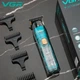 Триммер для бороды и волос VGR V-961 аккумуляторный USB с LED-дисплеем и керамическими лезвиями IPX7 (6246) - изображение 10