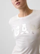 Футболка бавовняна довга жіноча GAP 398317631 2XL Біла (1159862922) - зображення 4