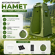 Автоматическая палатка-душевая, туалет, раздевалка GREEN, 120 × 120 × 190 см - изображение 5