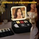 Косметичка-чемодан с сенсорным зеркалом, имеющая LED подсветку (черный) - изображение 2