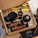 Подарунковий mystery box для хлопчика з гаджетами та супергероєм, 4 подарунки Space Black Box (BOX-2BlackS) - зображення 1
