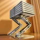 Підставка для ноутбука RTAKO RS-CP75D 3-Level Rotation Laptop Stand Silver (6930539537293) - зображення 8