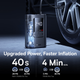 Портативный компрессор Baseus GoTrip VA1 7500mAh 110W беспроводной насос 150 PSI USB-C для авто мото и велосипеда - изображение 5