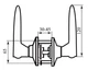 Ручка замок RDA 891 матовий нікель(35415) 3957 - изображение 2