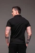 Футболка t-shirt поло мужская с воротником трикотажная на змейке XXL черная (2530) - изображение 7