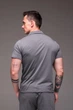 Футболка t-shirt поло мужская с воротником трикотажная на змейке XXL серая (2530) - изображение 4