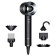 Фен Dyson HD07 Supersonic Air Multiplier Iron/Black для волос с контролем температуры и насадками - изображение 1
