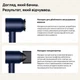 Фэн Dyson HD07 Supersonic Air Multiplier ceramic pop для волос с контролем температуры и насадками - изображение 5