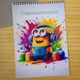 Раскраска Посіпаки Minions А4 (28767) - зображення 1