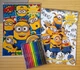 Раскраска Посіпаки Minions А4 набір 2 шт + фломастери (28817) - зображення 1