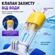 Маска для плавання повнолицева з трубкою 180° для снорклінгу синя, панорамний огляд, антизапотівання, беруші - зображення 4