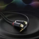 Аудиокабель Ugreen AV109 3.5 мм Male to 2RCA Female Cable 25 см Gray (UGR-10547) - изображение 4