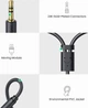 Аудиокабель Ugreen AV109 3.5 мм Male to 2RCA Female Cable 25 см Gray (UGR-10547) - изображение 7