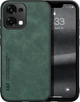 Шкіряний чохол XnE OPPO A6 Pro з металевою вставкою Green (44411-08) - зображення 2