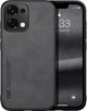 Шкіряний чохол XnE OPPO A6 Pro з металевою вставкою Black (44411-2B) - зображення 2