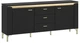Тумба под телевизор Frisco Norica LAZF01 1553х400х700 мм Черный матовый (23124-LAZF01) - изображение 1