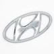 Эмблема логотип Hyundai 108*55 мм ABS хром, глянец - изображение 1