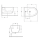 Біде підвісне Qtap Robin 515x370x350 мм, Marble QT13551381GMR - зображення 2