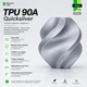 Пластик для 3D-принтера TPU 90A Quicksilver (51106) 1.75 мм 1 кг Філамент Еластичний Гнучкий З Котушкою - зображення 3