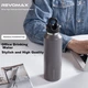 Термокружка REVOMAX из нержавеющей стали 316L Volcanic brown - изображение 5