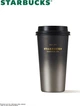 Термокружка Starbucks Coffee Treasure Flowing Gold Push-Button 430 мл нержавеющая сталь Silvery (ESTQ1971) - изображение 4
