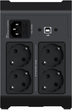 UPS Vertiv PowerUPS 200 Essential 315W/600VA (PSA6E-600IT-SCH) - obraz 3