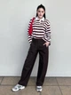 Поло женское UNIQLO 816037658 L Коричневое/Розовое (1159863399) - изображение 2