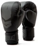 Боксерские перчатки Everlast полиуретан 8 унций черный серый - изображение 1