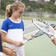 Тенісна ракетка Tecnifibre алюміній 21 дюйм біла для дітей - зображення 3