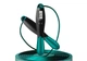 Скоростная скакалка ProDobro стальной трос 2,8 м черный-зеленый - изображение 1