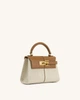 Женская сумка кроссбоди через плечо JW PEI Elise Top Handle Bag Brown Canvas (86084) - изображение 3