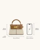 Женская сумка кроссбоди через плечо JW PEI Elise Top Handle Bag Brown Canvas (86084) - изображение 12