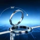 Магнітне кільце-підставка MagSafe 360°/180° для iPhone, металевий тримач для смартфона, сріблястий - изображение 6