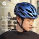 Велосипедный шлем WestBiking с градиентным распределением высоты, защитный шлем для горных и шоссейных велосипедов, цельнолитой велосипедный шлем для мужчин и женщин, синий. - изображение 4
