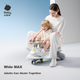 Детская электрическая коляска Babycare Electric Twist с сиденьем, коляска для взрослых, защита от опрокидывания, подарок для малыша, светло-фиолетовый цвет. - изображение 4