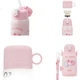 Детский термокружка THERMOS 316L с двойной крышкой, модель Melody Thermos, 550 мл, розовый. - изображение 1
