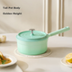 JD Original Milk Pot, Маленький горщик для супу для дитячого харчування, Керамічний антипригарний [Titanium Healthy], 20 см, градієнтний жовтий - изображение 7