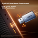 Беспроводная сетевая карта Llano USB, адаптер Bluetooth WIFI6 без установки драйверов, приемник 5.4, двухканальный передатчик Wi-Fi 5G, настольный компьютер, ноутбук, Windows 10/11 - изображение 6