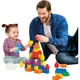 Дитяча іграшка-конструктор MEGA BLOKS, подарунок на день народження, класичний набір із 60 великих будівельних блоків DCH55 - зображення 1