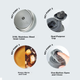 Термос LOCK&LOCK нержавіюча сталь, 1.8 л, чорний - зображення 5