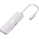 Док-станция HP Type-C, адаптер-конвертер для компьютеров Apple, конвертер интерфейса Type-C в HDMI для док-станции Mac, устройство чтения карт TF/SD, CT203C, розовый. - изображение 3