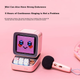 Мини-караоке-колонка Divoom Retro для компьютера с Bluetooth Pixel, микрофоном и дисплеем текста песен — первоклассный подарочный набор на день рождения для девушки. - изображение 7