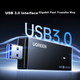 Беспроводной USB-адаптер UGREEN WiFi6 Smart Plug-And AX1800 двухдиапазонная сетевая карта 5G для настольного компьютера, выделенный WiFi-приемник, хост-сетевой передатчик - изображение 5