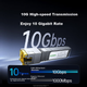 UGREEN 10-гігабітний оптичний електричний модуль SFP+ оптичний порт - RJ45 електричний порт конвертер оптоволоконного порту - адаптер Ethernet 5G/2.5G адаптивний сумісний з кількома брендами 75641 - зображення 4