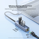 SAMZHE USB3.0 to Gigabit Ethernet Expansion Dock Splitter, HUB Splitter, Laptop RJ45 Network Cable Adapter, Desktop Expansion Dock Ethernet Converter RHX13 - изображение 6