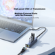 SAMZHE USB3.0 to Gigabit Ethernet Expansion Dock Splitter, HUB Splitter, Laptop RJ45 Network Cable Adapter, Desktop Expansion Dock Ethernet Converter RHX13 - изображение 7