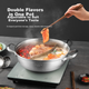 Кастрюля для хого Maxcook MCT2058 двухсекционная, нержавеющая сталь 304, 32 см, с крышкой - изображение 6