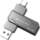 Флеш-накопичувач Lankxin 128 ГБ USB 3.2/Type-C з двома інтерфейсами, OTG, для комп'ютера та планшета, високошвидкісний, для розширення пам'яті - изображение 1