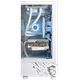 Корпус для игрового компьютера MSI Crystal Tower белого цвета, поддерживает материнские платы ITX (поддержка водяного охлаждения 240 мм / боковая панель из стекла / 7 мест для вентиляторов / панорамный обзор). - изображение 6
